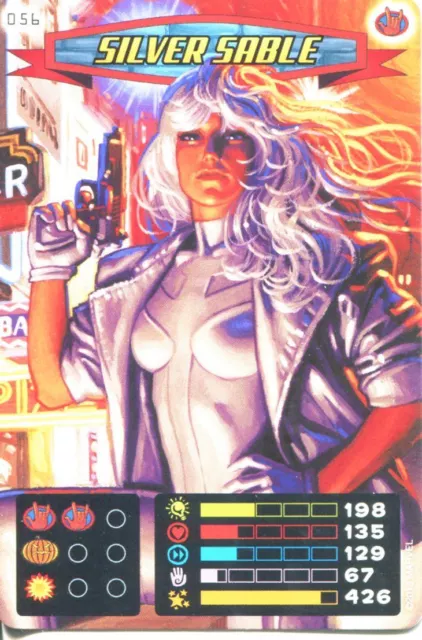 Spiderman Heroes And Villains Card #056 Silver Sable