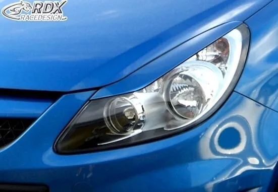 RDX Scheinwerferblenden Set Böser Blick für Opel Corsa D Blenden Racedesign