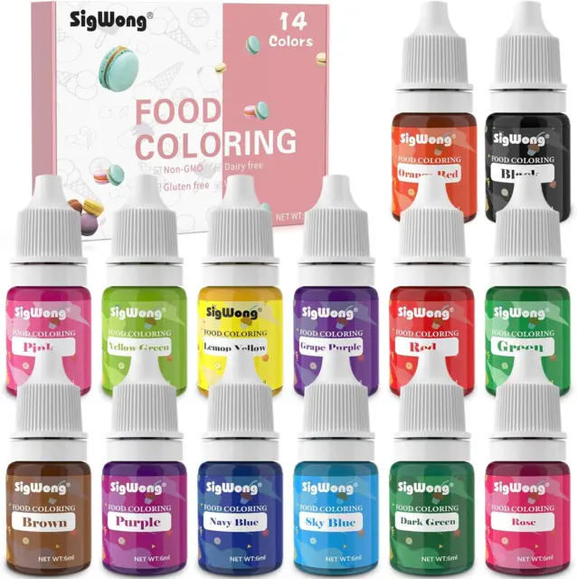 Food Coloring - 36 Color Concentrated Liquid Food Colouring Set
