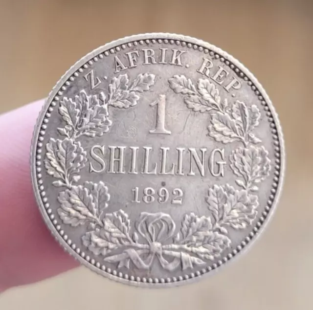 1 Shilling 1892 Südafrika South Africa SILBER