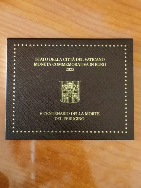 2 Euro Gedenkmünzen Vatikan 500 years death Perugino 2023