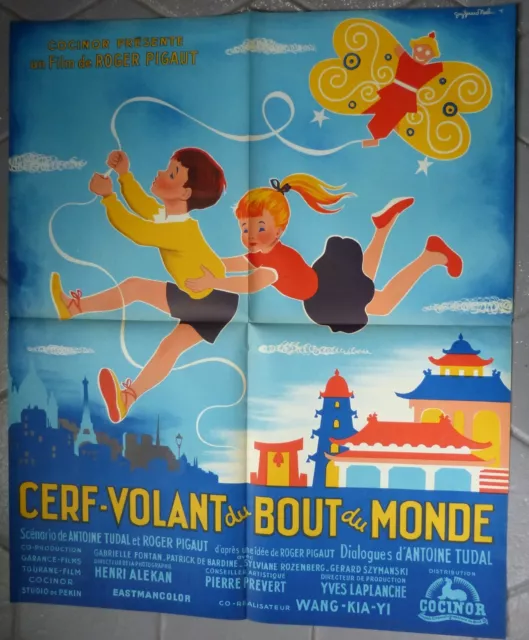 Ancienne Affiche De Cinéma Cerf Volant Du Bout Du Monde