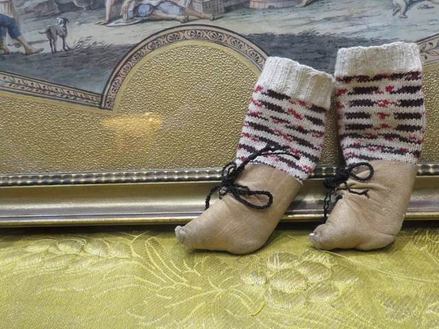 Bottines Chaussures Poupée Ancienne Bru