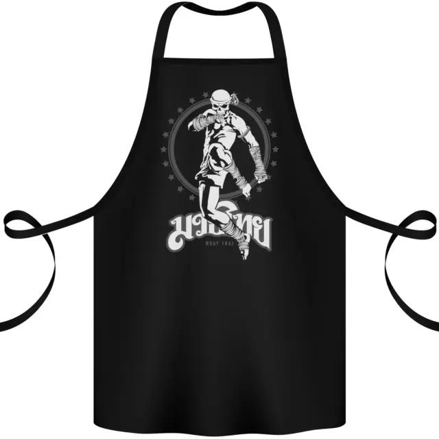 Muay Thai Skeleton MMA Mixed Martial Arts Cotton Apron 100% Organic