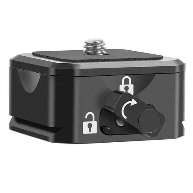 Quick Release Plate Clamp Camera Tripod Adapter Base With 1/4 Screw For DSLR SLR