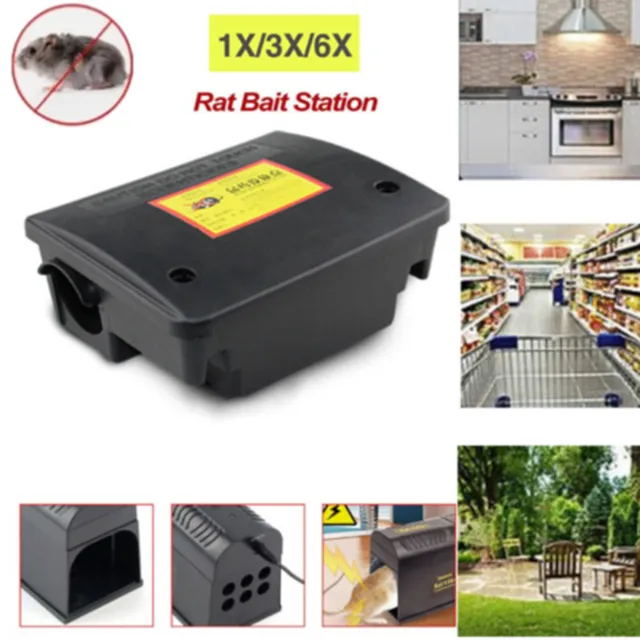 Defence Rat Bait Lockable Station Trap Rodent Poison Mouse Control Box With Lock