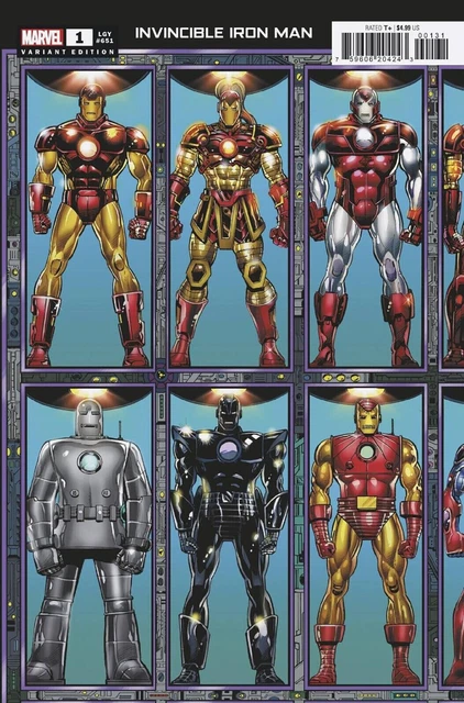 Invincible Iron Man #1 Layton Connecting Variant 2022 Marvel NM