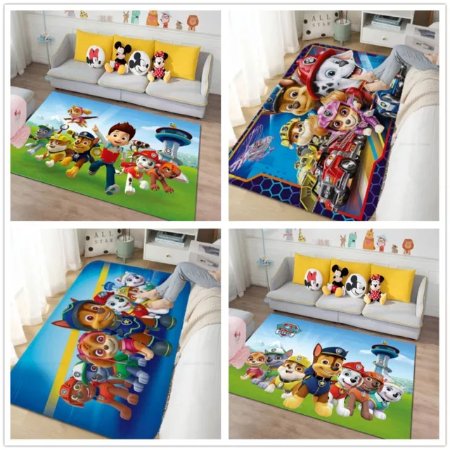 Boys 3D Paw Patrol Carpet Kids Baby Doormat Mats Bedroom Rug Anti-Slip Floor Mat
