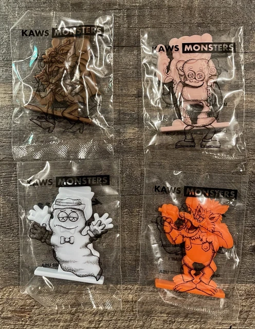 KAWS CEREAL MONSTERS Figures Set of Four 4 Limited Edition Figurines