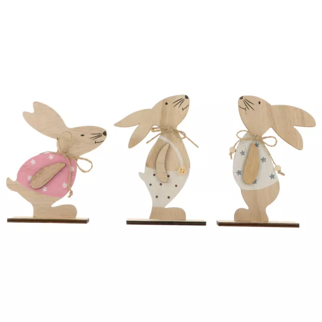 3 Pz Piastre di Montaggio Gambe Rosa Angolo Coniglio Libreria Decorazione Animale