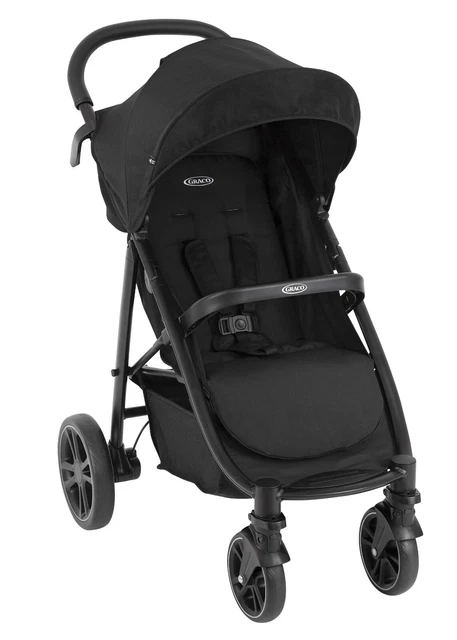 GRACO EeZeFold Lightweight Baby Pushchair Stroller From Birth OneHand Fold BLACK