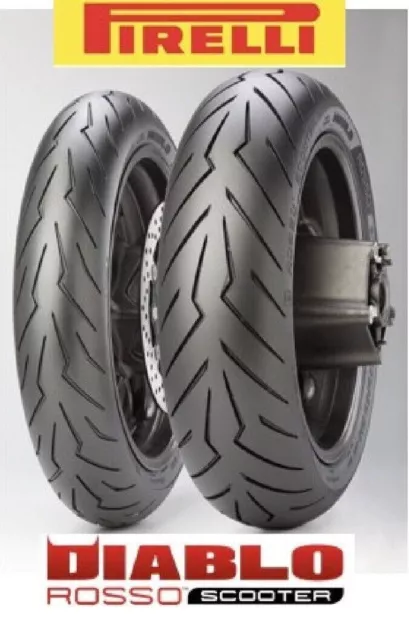 KIT GOMME Pirelli Diablo Rosso Scooter 120/70 12 130/70 12 MALAGUTI Phantom F12