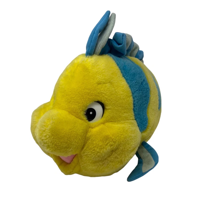 DISNEY MATTEL FLOUNDER Plush Fish The Little Mermaid PicClick UK