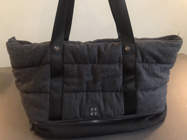 SWEATY BETTY ICON Luxe Gym Bag Wool Blend Grey & Black £42.00 - PicClick UK