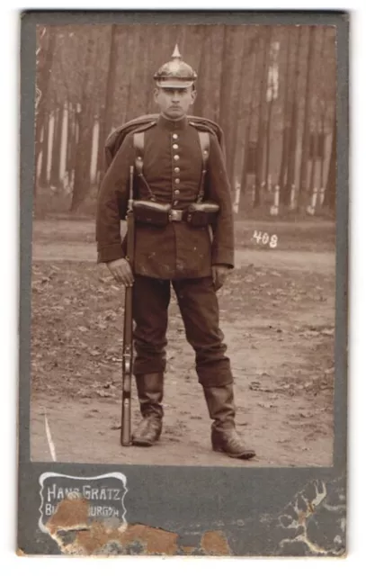 Fotografie Hans Gratz, Blankenburg / Harz, Soldat in Feldgrau Uniform mit Ausma