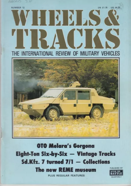 Wheels & Tracks Military Vehicles - 1985 - Issue #12 - Sd.Kfz 7 - REME museum