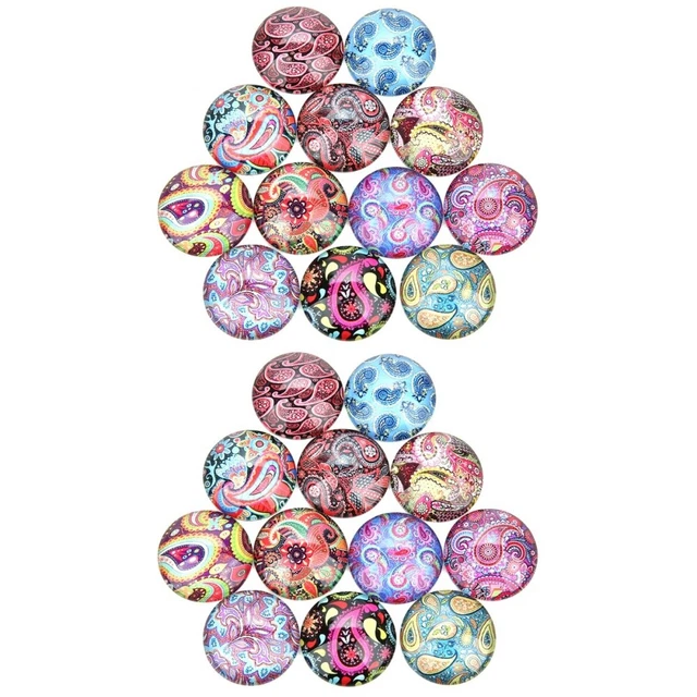 2x Flatback Dome Cabochons Halskette Schmuck Machen