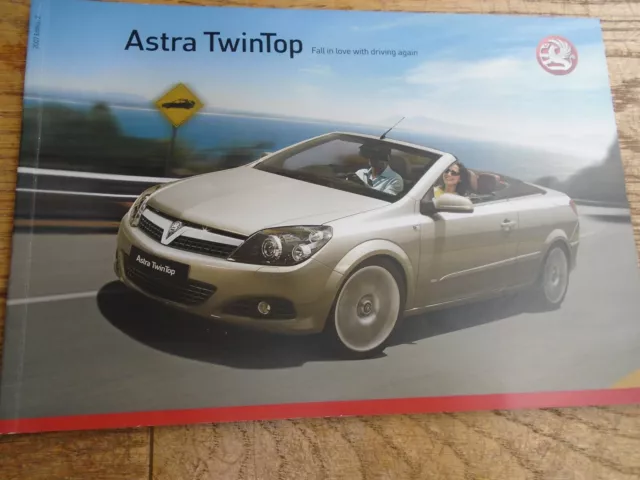 Vauxhall Astra Twintop range brochure 2007 models Ed 2 UK market