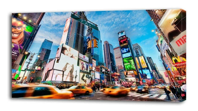 4 Sizes - New York City CANVAS PRINT Wall Decor Art Giclee NYC 5th Ave Scenery