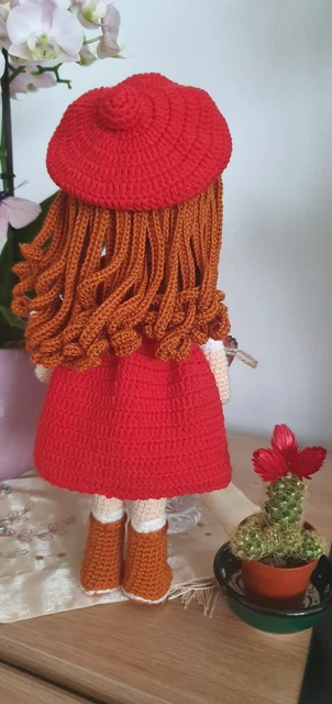 Amigurumi Puppe gehäkelt handarbeit 32 cm 2