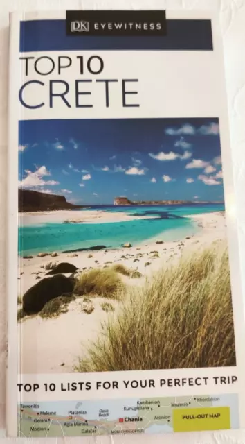 Dk Eyewitness Top 10 Crete Guide Book & Map Ex Con