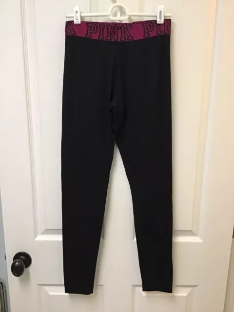 Pink By Victorias Secret Women’s Yoga Pants Leggings Black Chartreuse Small 168