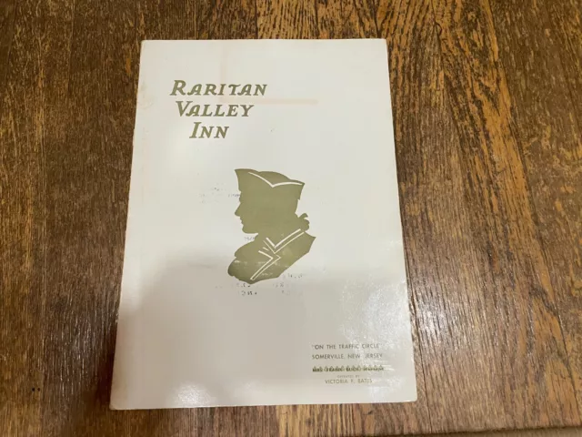 Raritan Valley Inn Restaurant Menu Somerville New Jersey NJ 1950's Vintage MCM