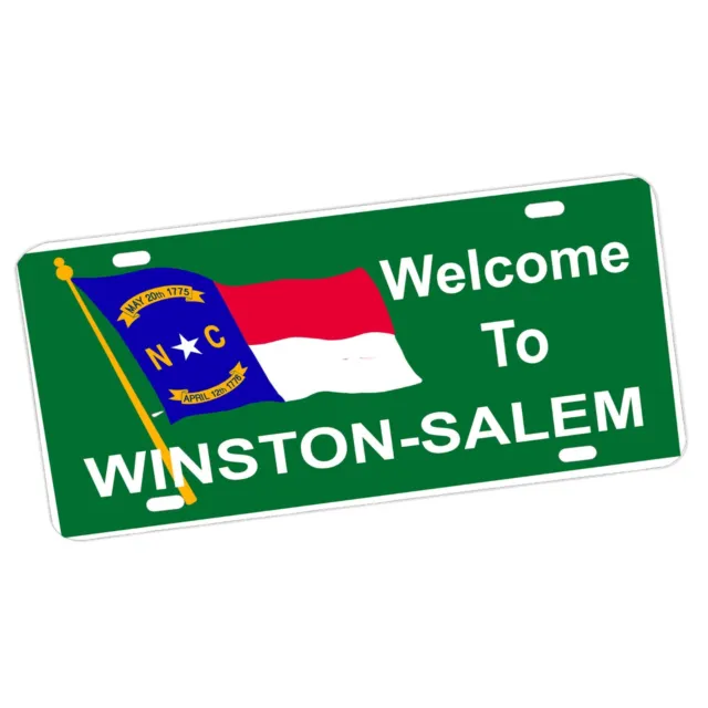 North Carolina Welcome To Cities and Towns Design Aluminum License Plate Sign