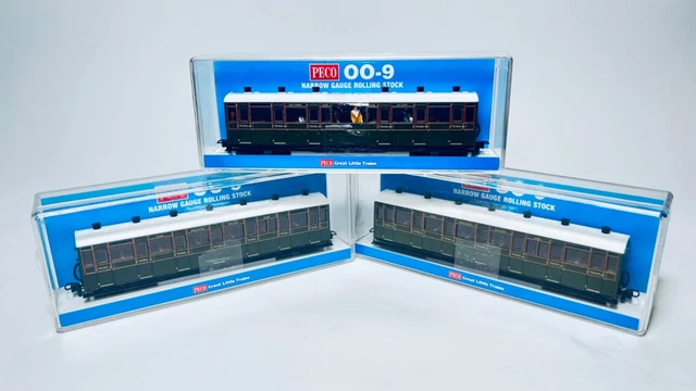 PECO OO9 GAUGE GR-441A x2, GR-451B SR Livery Coaches x3 £0.99 - PicClick UK