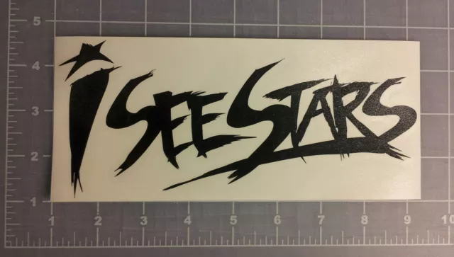 Small Star Symbol Vinyl Decals set of 6 stars Stickers Sheet