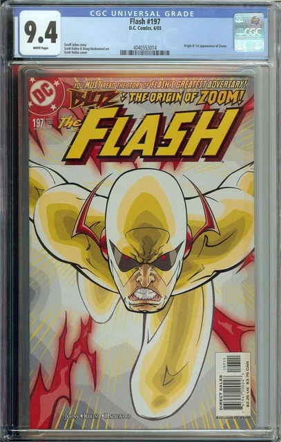 Flash #197 CGC 9.4 Origin and 1st App Zoom