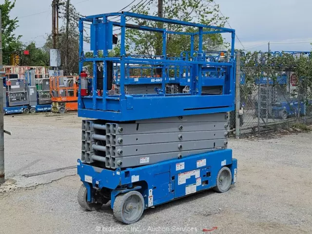 2016 Genie GS-3232 32' Electric Scissor Lift Man Aerial Platform bidadoo