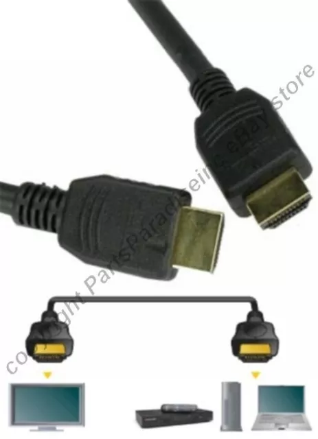 15ft long HDMI Gold Male~M Cable/Cord HDTV/Plasma/TV/LED/LCD/DVR/DVD 1080p v1.4