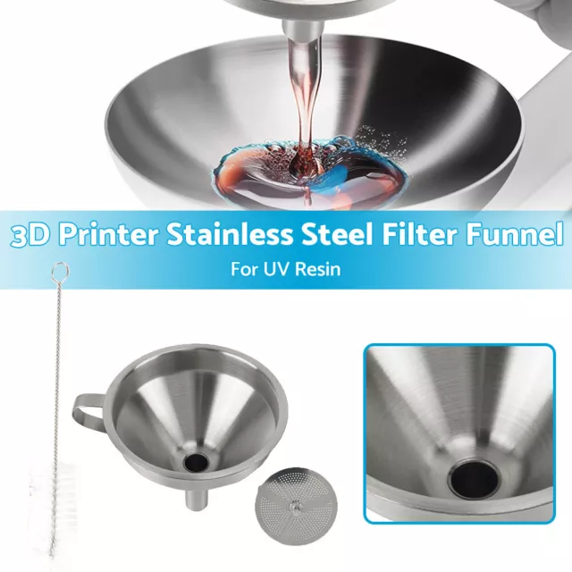 304 Stainless Steel Funnel Set, Resin funnel