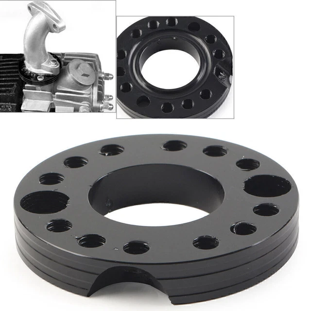 Carburetor Adapter Plate US$ 3.36 ~ US$ 4.20 - 28mm CNC Carb Carburetor Inlet Manifold Adjuster Flange Spinner Plate Adaptor For 90cc 110cc 125cc 140cc 160cc ATV Quad 4 Wheel Pit Dirt - Foto 3