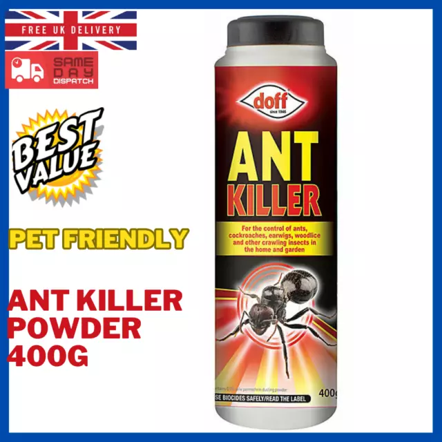 Doff Pet Friendly Ant Killer Powder 400g - Insect Killer Powder Indoor & Outdoor