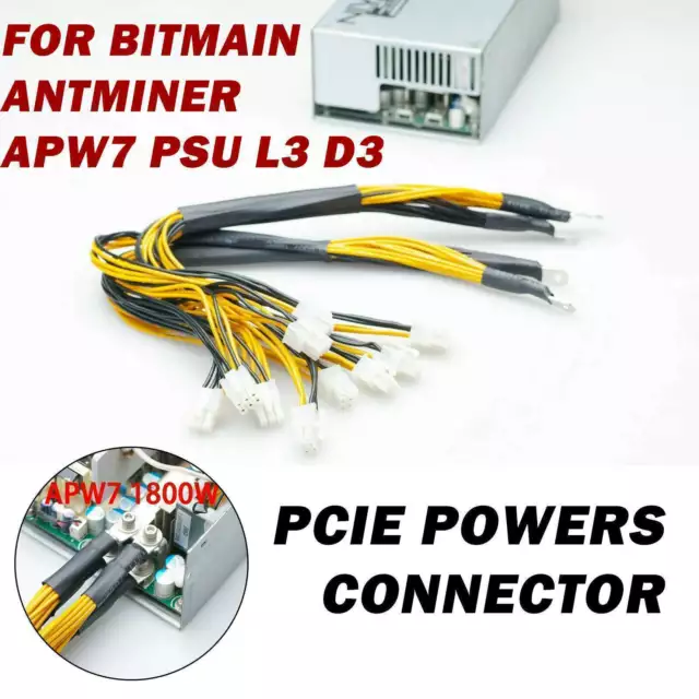 2 PCIE power connector fits Bitmain Antminer APW3++ APW7 power supply L3 D3 Y1A3