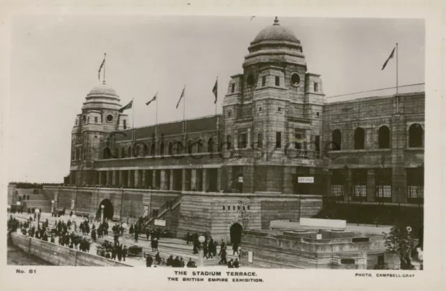 1924 Empire Exhibition Empire Stadium RPPC Official Heelway Card unposted