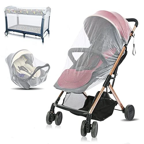 Mosquito Net for Stroller -  Durable Baby Stroller Mosquito Net Perfect A White