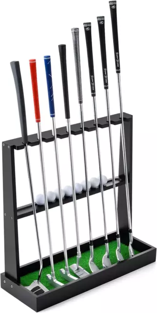 Wooden Golf Putter Stand, Golf Club Holder Stand Floor Display Rack, Golf Club R