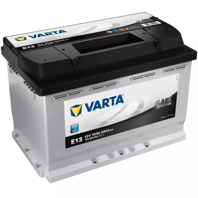 Autobatterie 12V 70Ah 640A Varta E13 Black Dynamic Starterbatterie 5704090643122 2