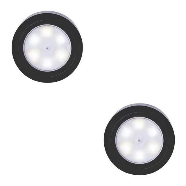 2PCS SUPER BRIGHT TouchActivated LED Cordless Tap Light Battery