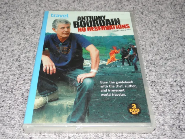 Sealed ANTHONY BOURDAIN No Reservations COLLECTION 6, Part 1 (3-Disc Set) READ