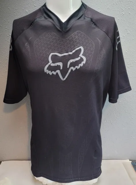 Fox Racing Jersey MTB Men's Short Sleeve Foxhead Logo Black  XL