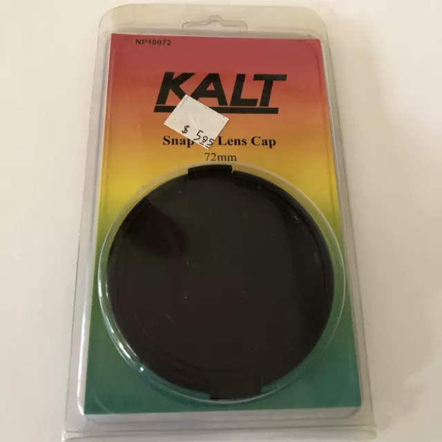 Kalt Snap in Lens Cap 72mm New NOS Replacement Lense Cap For 72mm Camera Lenses