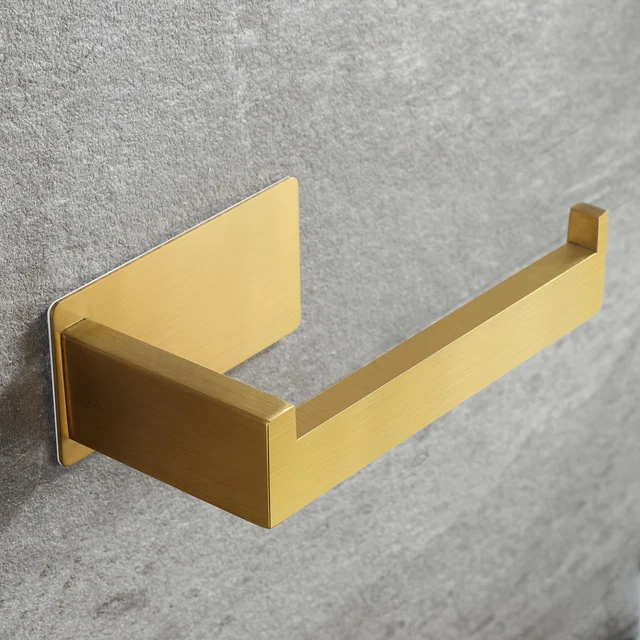 Porta Carta Igienica ASOFTY In Acciaio Inox Con Ripiano Per Telefono - 2 Installazioni (Adesivo 3M O Viti), Per Bagno, Nero - 3