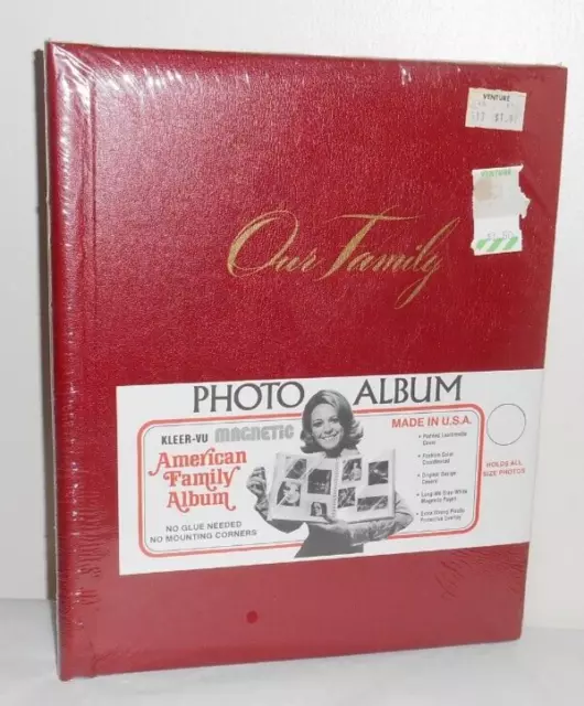 American Family Magnetic PHOTO ALBUM - Our Family - 9x12" - New Sealed Vintage