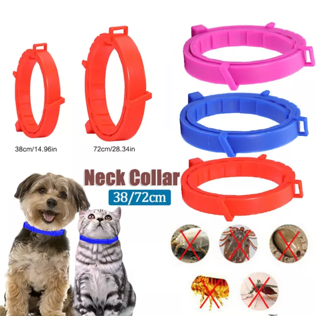 Anti Flea and Tick Neck Collar for Pet Dog Cat Protection Adjustables 8 Months