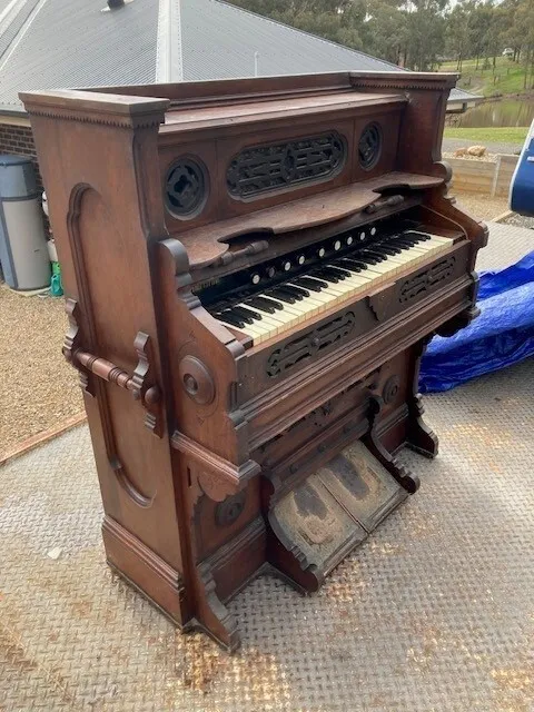 Antique Pedal Organ, Wilkies - Allan & Co, Melbourne