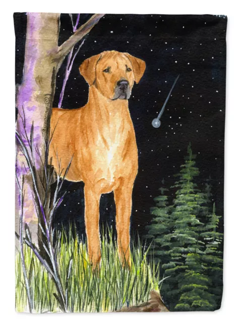 Starry Night Rhodesian Ridgeback Flag Garden Size SS8479GF